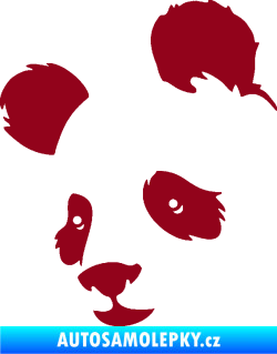 Samolepka Panda 004 levá bordó vínová