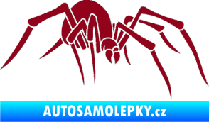 Samolepka Pavouk 002 - pravá bordó vínová