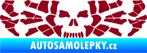 Samolepka Pavouk 017 smrťák bordó vínová
