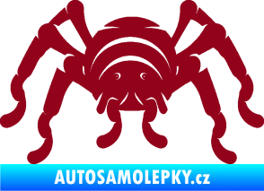 Samolepka Pavouk 018 bordó vínová