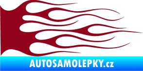 Samolepka Plameny 020 bordó vínová