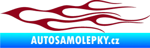 Samolepka Plameny 021 bordó vínová