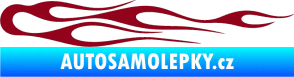 Samolepka Plameny 024 bordó vínová