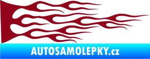 Samolepka Plameny 030 bordó vínová