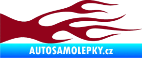 Samolepka Plameny 032 bordó vínová