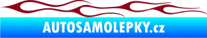 Samolepka Plameny 034 bordó vínová