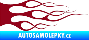 Samolepka Plameny 056 bordó vínová