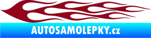 Samolepka Plameny 061 bordó vínová