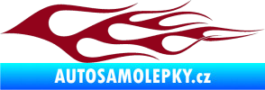 Samolepka Plameny 066 bordó vínová