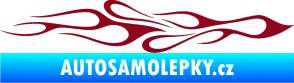 Samolepka Plameny 080 bordó vínová