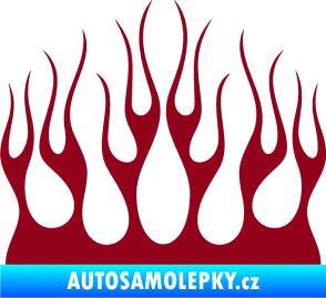 Samolepka Plameny 084 bordó vínová