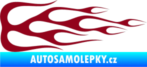 Samolepka Plameny 089 bordó vínová