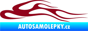 Samolepka Plameny 092 bordó vínová