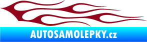 Samolepka Plameny 100 bordó vínová