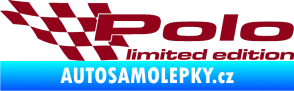 Samolepka Polo limited edition levá bordó vínová