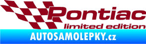 Samolepka Pontiac limited edition levá bordó vínová