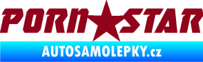 Samolepka Porn star  bordó vínová