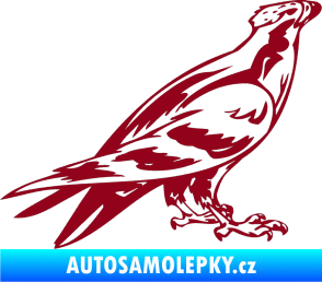 Samolepka Predators 006 pravá bordó vínová