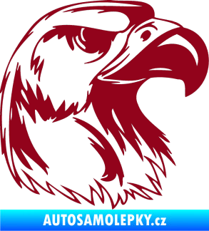 Samolepka Predators 014 pravá bordó vínová