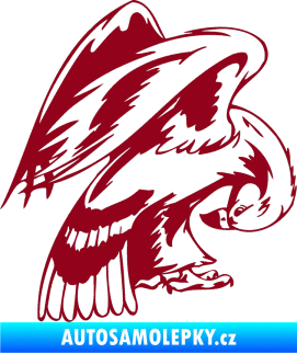 Samolepka Predators 017 pravá bordó vínová