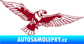 Samolepka Predators 028 pravá sup bordó vínová