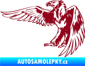 Samolepka Predators 030 levá bordó vínová