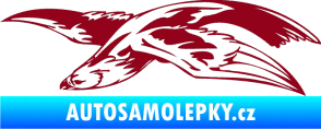 Samolepka Predators 032 levá bordó vínová