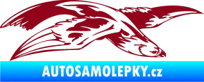 Samolepka Predators 032 pravá bordó vínová