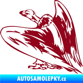 Samolepka Predators 042 levá sup bordó vínová