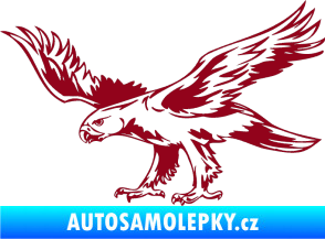 Samolepka Predators 043 levá bordó vínová