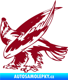 Samolepka Predators 049 levá bordó vínová