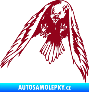Samolepka Predators 055 levá bordó vínová