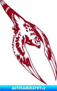 Samolepka Predators 063 pravá bordó vínová