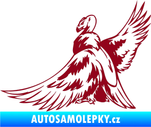 Samolepka Predators 071 levá sup bordó vínová