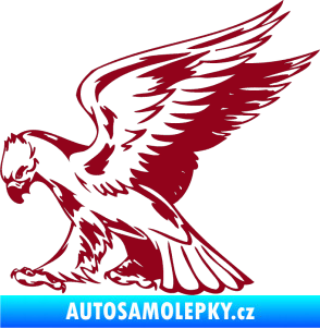 Samolepka Predators 072 levá bordó vínová