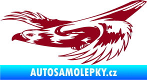Samolepka Predators 093 levá bordó vínová