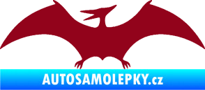 Samolepka Pterodactylus 001 levá bordó vínová