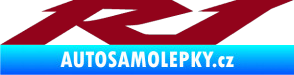 Samolepka R1 001 bordó vínová