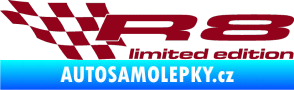 Samolepka R8 limited edition levá bordó vínová