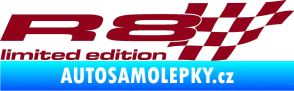 Samolepka R8 limited edition pravá bordó vínová
