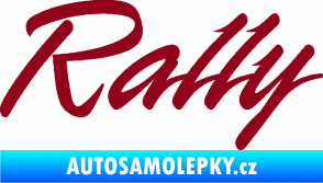Samolepka Rally nápis bordó vínová