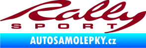 Samolepka Rally sport 002 bordó vínová