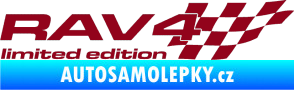 Samolepka RAV4 limited edition pravá bordó vínová