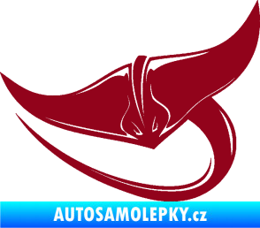 Samolepka Rejnok 001 levá bordó vínová
