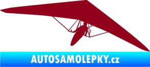 Samolepka Rogalo 001 pravá bordó vínová