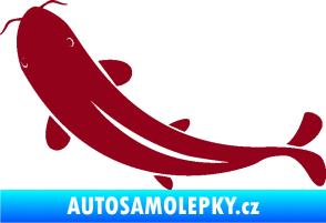 Samolepka Ryba 001 levá bordó vínová