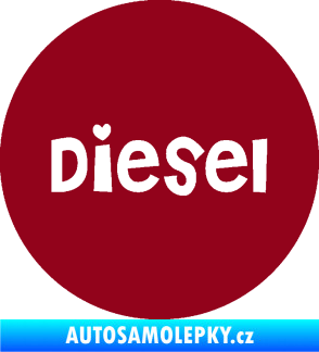 Samolepka Samolepka na víčko od nádrže 006 diesel bordó vínová