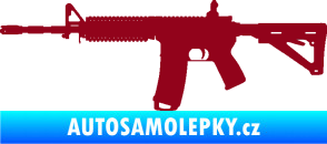 Samolepka Samopal 004 levá bordó vínová