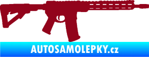 Samolepka Samopal 007 pravá bordó vínová