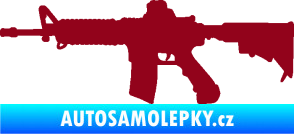 Samolepka Samopal 009 levá bordó vínová